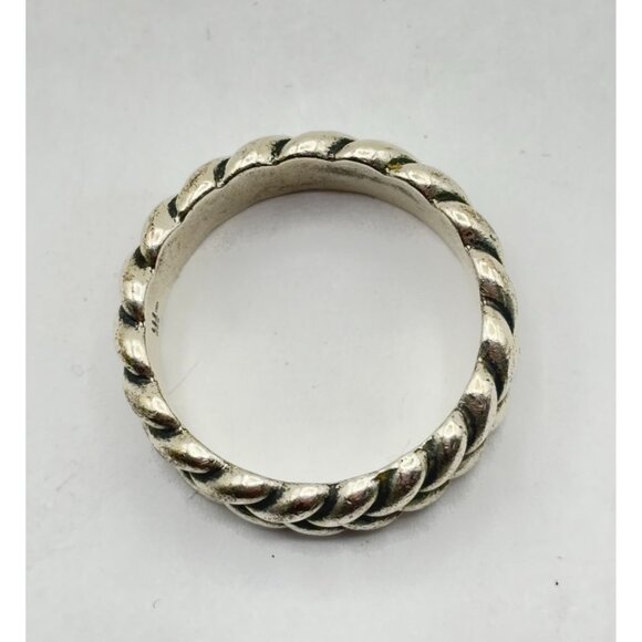 James Avery Sterling Silver Braided Band Ring Size 11.75 - Picture 2 of 6